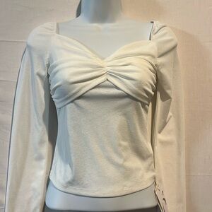 Commense white sheer top